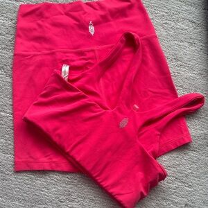 Pink Free People Activewear Set